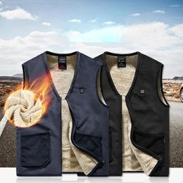 Men's Tank Tops Electric Heating Vest Jacket For Men Women Winter Warm Thermal USB Smart Heated Vests Coat Outdoor Hiking Trekking
