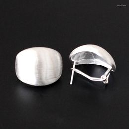 Backs Earrings KJJEAXCMY Boutique Thailand Sterling Silver Jewellery Wholesale 925 Ladies Women's Brushed Ear Clips