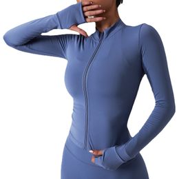 Yoga Outfits Woman Coat Wear A Zipper Running Blazer Over Training The Naked Feel Gym Jacket