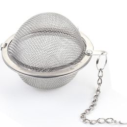 Durable Stainless Steel Tea Infuser Strainer Sphere Locking Spice Herb Tea Ball Mesh Filter Strainers Teaware Kitchen Accessories RRA209