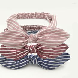 Hair Accessories 3 Styles Ear Knot Turban Elastic Headband Women Wrap Plaid Fabric Band Girls Lady Striped Headwear