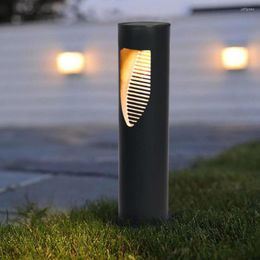 2/4/6PCS Solar Pathway Lawn Light Pillar Outdoor Garden LED Spotlight Landscape Backyard Patio Ground Lights