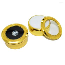 Jewellery Pouches Quality100Pcs Metal Display Box Gold Gem Diamond Storage With Double Side Usage Sponge Bead/Stud Earring