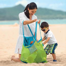 Storage Bags Children Sand Away Protable Mesh Bag Kids Toys Swimming Large Beach