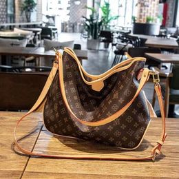 High Quality luxury designer bag women handbags shoppping purses womens tote brand brown print Pu leather shoulder bags purse crossbody bag for women big size 42cm