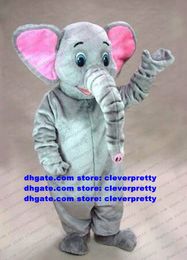 Grey Elephant Elephould Like Elephish Mascot Costume Adult Cartoon Character Outfit Suit Business Advocacy Recreation Ground No.485