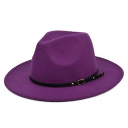 New Wool Women Men Fedora Hat For Winter Autumn Elegant Lady Gangster Trilby Felt Homburg Church Jazz the size can be adjustable