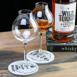 Wine Glasses Professional Blender's Whiskey Glass For Bartender Taster Crystal Cup XO Brandy Liqueur Whisky Goblet Red
