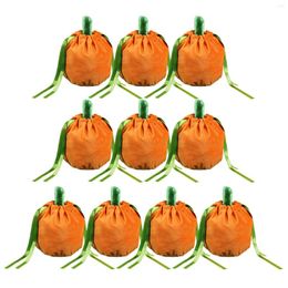 Gift Wrap Pumpkin Bags Halloween Drawstring Goody Party Favours Bag Goodies Candy Treat For Kids