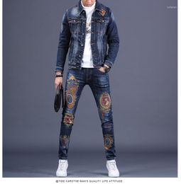 Men's Tracksuits Cv1377 Fashion Men's Sets 2022 Runway Luxury European Design Party Style Clothing