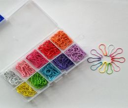 NEW SIZES Locking Stitch Markers Set of 300 pcs 30 pcs in 10 color pear shapedbulb shaped safety pin4076093