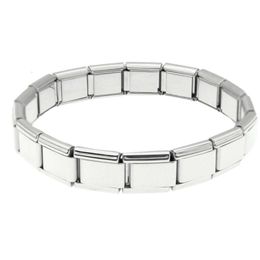 Italian Link Stainls Steel Modular Bracelets 18pcs Links Italian Charm Bracelet287W