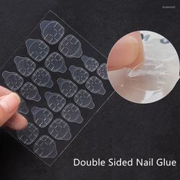 Nail Gel 5 Sheets 120pcs Double Sided False Art Glue Sticker DIY Tips Fake Acrylic Manicure Accessories Makeup Tool
