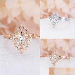 Wedding Rings Wedding Rings Fashion Ring Jewelry Womens Engagement Size 610Wedding Brit22 Drop Delivery 2022 Dhj6Y