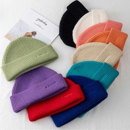 Beanie/Skull Caps Fashion Women Hat Street Style Autumn And Winter Hat Loose Soft Beanie Hats For Women UP POSITIVE Embroidery Teens Knitted Cap T221020