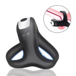 Sex toys masager Massager cockrings Silicone Vibrating Cock Ring Male Delay Ejaculation Vibrator Penis Erection Enlarger Toys for Men Wearable Erotic MSDO