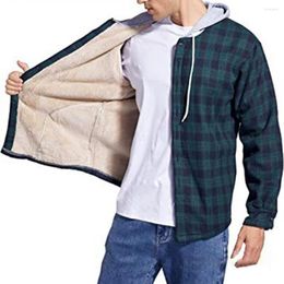 Men's Jackets Stylish Hoodie Jacket Loose Streetwear Super Soft Thicken Plush Lining