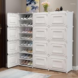 Clothing Storage Fashion Plastic Shoe Shelf Multi-Layer Rack Modern