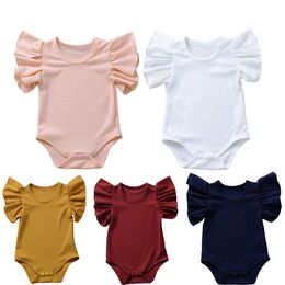 Rompers Baby Girl 2022 Summer Newborn Clothes Girls Boys Short Sleeves Cotton Jumpsuit Kids Outfits Clothing J220922