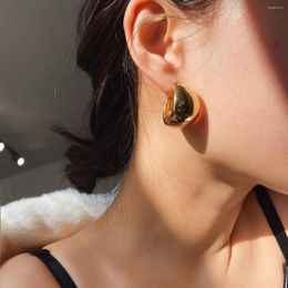 Hoop Earrings 2022 Punk Golden Geometric C-shaped Round Design Women's Jewellery Wholesale