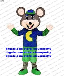 Chuck E. Cheese Mouse Mascot Costume Adult Cartoon Character Outfit Suit Marketplstar Marketplgenius Company Promotion zz8240