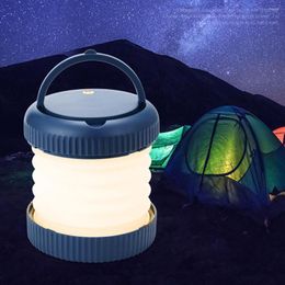 Portable Lanterns Home Office Emergency LED Light Folding Camping Lantern Lamps Dimmable 3 Modes Rechargeable Life Waterproof