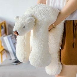 Quality Soft Polar Bear Plush Toy Big Cute Sea Animals Doll White Bears Pillow Girl Sleeping Sofa Sitting Room Christmas Gift DY10113