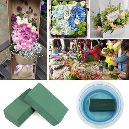 Decorative Flowers Flower Foam Block Styrofoam Bricks Wedding Holder Artificial Handle Bridal Roses Home Decoration