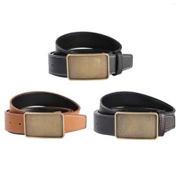 Belts PU Leather Waistbelt With Buckle Fashion Waistband Clothes Accessories Casual Western Belt For Suit Unisex Ladies Coat Women Men