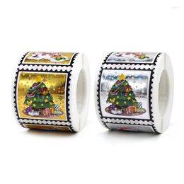 Gift Wrap 300Pcs Christmas Labels Self-adhesive Sealing Sticker For Package Candy Bag