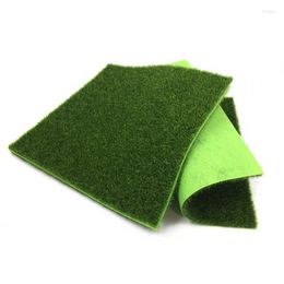 Decorative Flowers 2Pcs Artificial Grass Flower Plastic Recycling Plant Fake Party Decoration Items 30x30cm