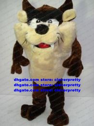 Brown Tazz Monster Mascot Costume Mascotte Monstrosity Freak Dog Adult Cartoon Character Outfit Suit Real Play Upmarket Upscale No.634