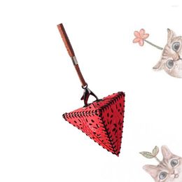 Interior Decorations 1PC Car Hanging Decor Pyramid Sachet Pendant Rearview Mirror Ornament With Perfumed Tea For Vehicle Truck