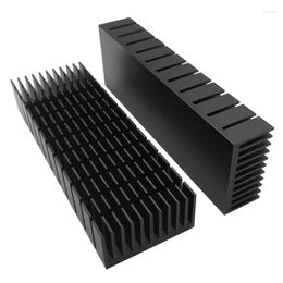 Computer Coolings 2 Pcs 40Mm Heatsink Kit 120Mm X 20Mm Cooler Aluminium For Cooling LED Peltier Thermal Module