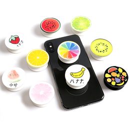 Cell Phone Accessories Creative Mounts Holders Acrylic Buckle Bracket cute fruit mix design love cartoon For iPhone 7 Plus gift