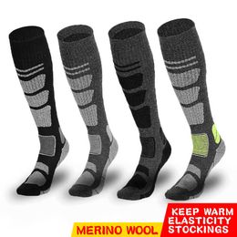 Sports Socks Merino Wool Thermal Outdoor Long Tube Ski Walls Climbing For Men And Women L221026