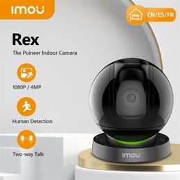 Dome Cameras IMOU Rex 4MP 1080P Wifi IP Home Security 360 AI Human Detection Baby Phone Night Vision ptz 221025