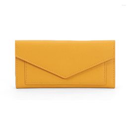 Wallets Long Leather Wallet Women Thin Clutch Money Bag Female Slim Holder Ladies Purse Gift