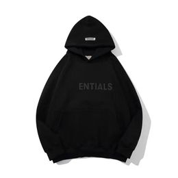 Essent Hoodies Designer Men Hoody Letter Pullover Sweatshirts Loose Long Essentialhoodies Sleeve Hooded Jumper Mens Quality Women Tops Essentialshirt