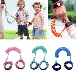 1.5m Children Anti Lost Strap Out Of Home Kids Safety Wristband Toddler Harness Leash Bracelet Child Walking Traction Rope 100pcs DAC506