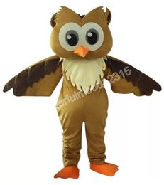 Performance Brown Owl Mascot Costumes Carnival Hallowen Gifts Unisex Outdoor Advertising Outfit Suit Holiday Celebration Cartoon Character Outfits