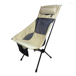 Camp Furniture Outdoor Leisure Light Camping Chair 7075 Aluminium Alloy Super Hard 150KG Loadbearing Folding Waterproof Beach