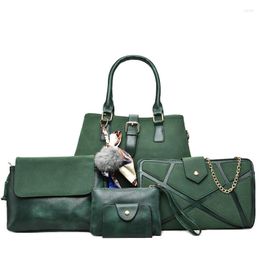 Evening Bags 2022 Women's Handbag Fashion Massenger Package Portable Single Shoulder Bag Five Piece Set High Quality Luxury