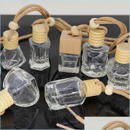 Essential Oils Diffusers Car Per Bottle Pendant Diffusers Ornament Air Freshener For Essential Oils Diffuser Fragrance Empty Glass B Dhvlx