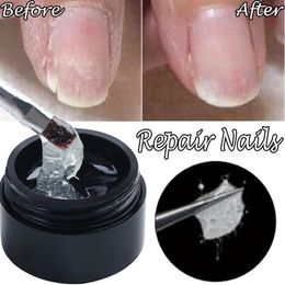 Nail Gel 1pc Extension Tips Clear Acrylic Soak Off Repairing Broken Cracks Fibreglass UV Art Manicure Accessories