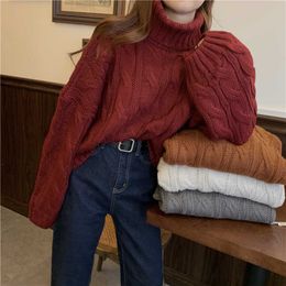 Women's Sweaters JMPRS Twisted Women Crop Sweaters Colt Sweater Thick Fashion Knitted Jumper Casual Long Sleeves Loose Sweater Oversized Short Jackets J220915