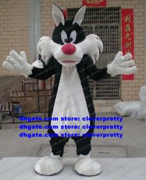Black Sylvester Cat Mascot Costume Mascotte Moggie Kitten Wolf Adult Cartoon Character Outfit Suit Opening Reception Movie Props No.2579