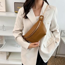 Waist Bags Luxury Designer Women Bag Premium Leather Ladies Fanny Pack And Phone Fashion Female Belt Crossbody Chest