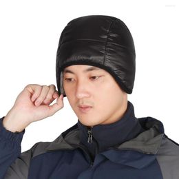 Cycling Caps Men Women Outdoor Waterproof Winter Warm Down Cap Windproof Skiing Ear Protection Beanie Hats For Ski Hiking