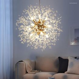 Pendant Lamps Simig Lighting Modern Luxury Crystal Flower Firefly Light Romantic Cosy Dandelion Wedding Chandelier